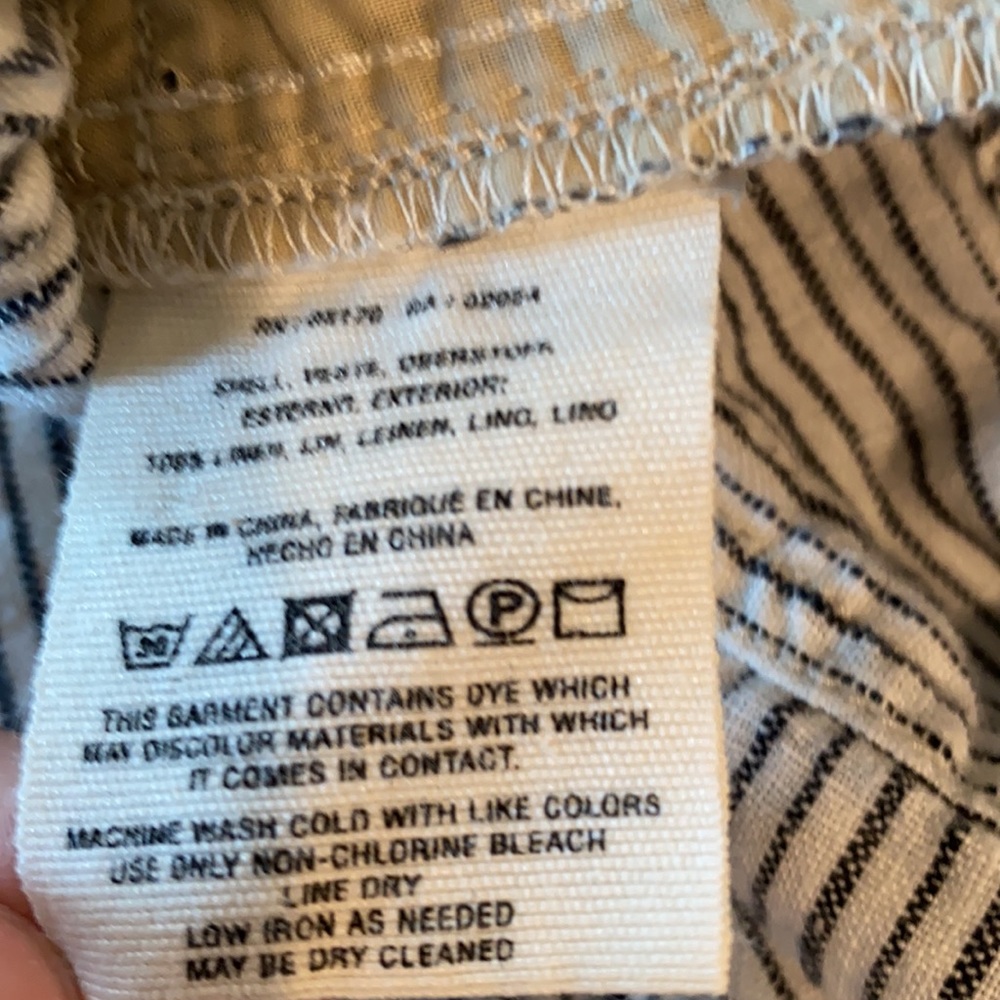 Anthropologie Striped Linen Pants - Picture 12 of 12